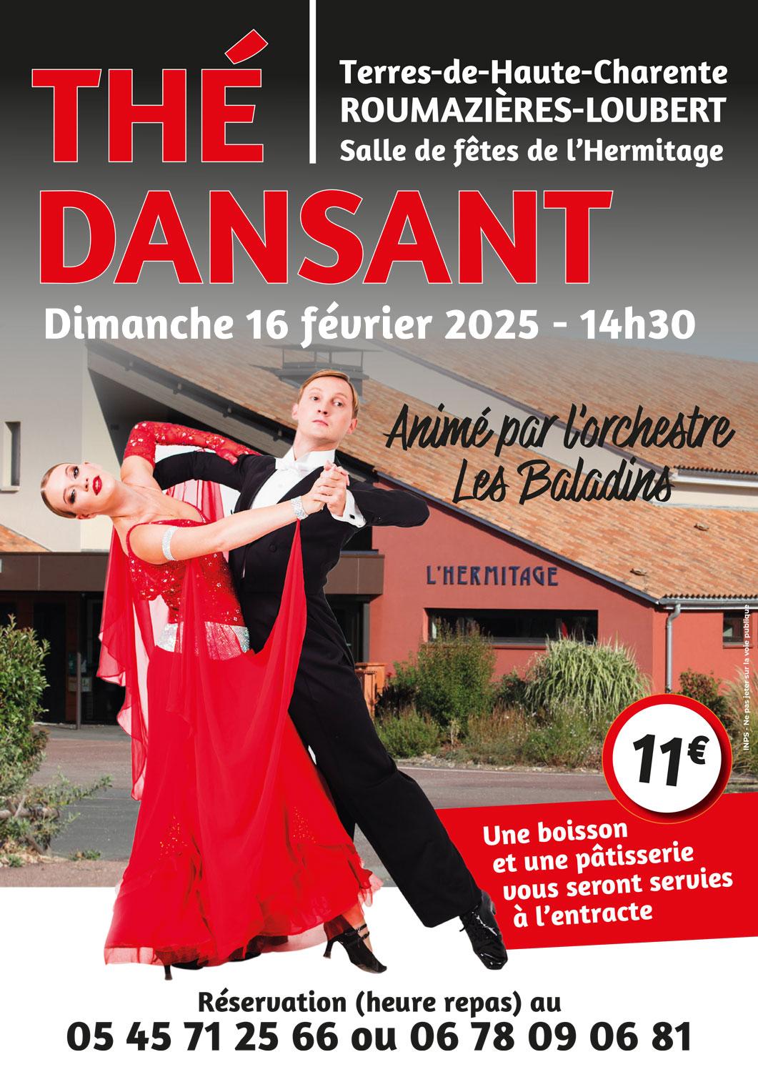 Affiche the dansant 16 02