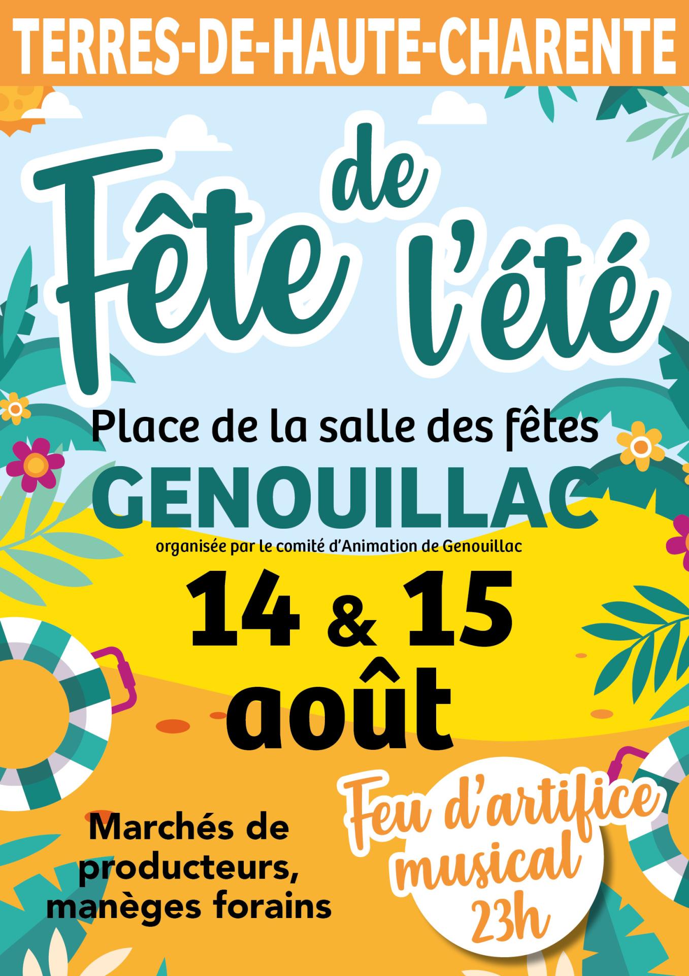 Affiches fete de l ete 2024 genouillac